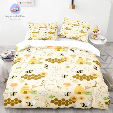 Housse de Couette Nid d'Abeille